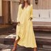 2023 Autumn Winter European And American Foreign Trade Women's Clothing Button Cotton Linen Vintage Casual Sleeve Large_ecoleips.com