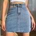 New Style One-Sided Hollow Out High Waist Slimming Casual Bodycon Denim Short Skirt For Women_ecoleips.com