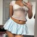 TARUXY Folds Skirt Mini Skirt Women's Solid Color Elastic Waist Fashion Patchwork Ball Gown Summer New Slim Sexy Skirt Female_ecoleips.com