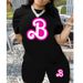 Women's Clothing American Style Two Piece Tracksuit T-Shirt And Shorts Set_ecoleips.com