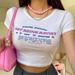 American Style INS Women's Summer New Letter Print Slim Fit Hot Girl Crop Top Round Neck Short Sleeve T-Shirt For Women_ecoleips.com