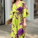 2026 New Spring Women's Clothing: Cross-Border European And American Jumpsuit, Elegant Printed Batwing Sleeve_ecoleips.com