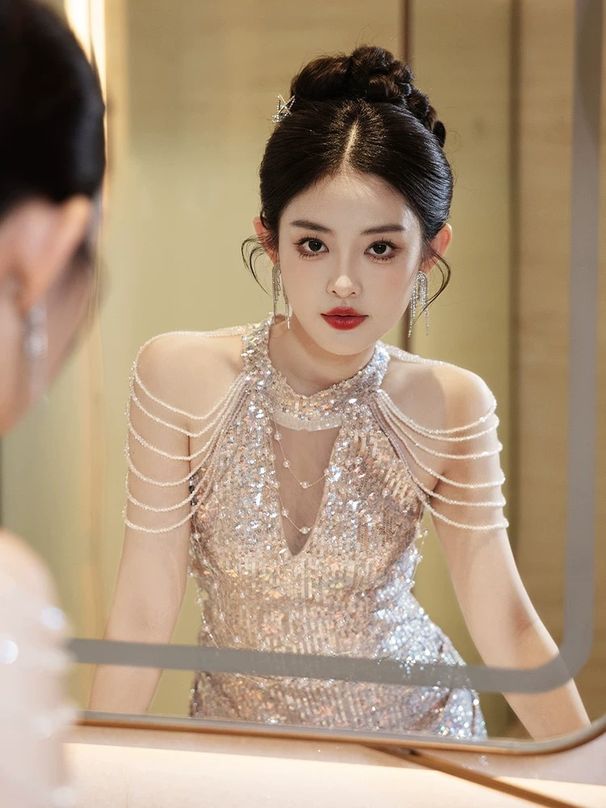 Women's Clothing High End Heavy Duty Host Evening Dress Female New Banquet Light Luxury Niche Toast Engagement Fishtail Skirt_ecoleips.com