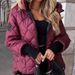 Trendy Winter Hooded Puffer Jacket With Diamond Quilting - Loose Fit Warm Coat In Rose Pink, Black & Coffee (S-Xxxl)_ecoleips.com