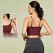 Women's Clothing Sexy Strappy Sports Bra – Built-in Padding, Yoga & Gym Workout Top, Breathable & Supportive_ecoleips.com