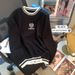 Women's Loose Fit Round Neck Knit Sweater With Embroidered Heart Design - Long Sleeve Casual Pullover For Autumn_ecoleips.com