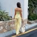 Women's Spring/Summer Casual Wide Leg Pants Set Tie Waist Resort Clothing_ecoleips.com