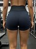 Textured Bubble Fabric Yoga Outfit Crisscross Front Sports Bra Cross V Waist Adjustable Side Tie Ruched Shorts Training Running Fitness Set_ecoleips.com