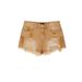Vintage Distressed Denim Shorts For Women - High Waisted Ripped Raw Hem Jeans Shorts With Washed Effect - Streetwear Fashion_ecoleips.com