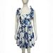 Women's Elegant Floral Print Tie Belt Bodycon Mini Dress – French Style Fall Party Gown 2026_ecoleips.com
