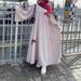 Muslim Women New Loose Large Size Bow Long Robe Dress_ecoleips.com