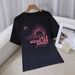 Women's Casual Round Neck Short Sleeve T-Shirt Multi-Color American Style Simple Fashionable Sports Top Solid Printed Loose Fit_ecoleips.com