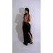 Women's Long Sleeve Dress Mesh Hot Fix Rhinestone Solid Color See Through Fashionable Style_ecoleips.com