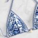 Women's Clothing Printed Triangle Cup Pendant Sexy Bikini Swimsuit_ecoleips.com