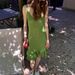 Women's Clothing Summer Pure Cotton Sexy Suspender Ruffle Dress Women Beach Vacation Hollow Knitted Short Dress_ecoleips.com