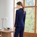 Elegant Navy Blue Suit for Women Petite New Style for Spring And Autumn Suitable for Teachers Banks Hotels Work Uniforms_ecoleips.com