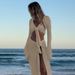 Women's Clothing Long Sleeved Knitted Two Piece Short Top Beach Skirt Suit Women's Dress_ecoleips.com