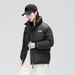 Unisex Color-Block Puffer Jacket - Lightweight Quilted Coat With Relaxed Fit For Men & Women_ecoleips.com