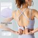 Adjustable Sports Bra With Semi-Fixed Cups & Back Hook - Supportive Workout Top For Yoga Running Fitness_ecoleips.com