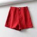 2025s Peach Butt Denim Shorts For Women Summer Solid Color Slim Fit High Waist Elastic Casual A-line Hot Pants_ecoleips.com