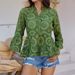 DiYun European And American 2025 Spring/Summer Women's Casual Vacation Style Solid Color Hollow V-Neck_ecoleips.com