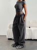 Women's Clothing Slim-Fit Straight Leg Pants – High Waist, Stretch Polyester, Minimalist & Versatile (S-XXL, Neutral Colors)_ecoleips.com