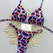 Colorful Wavy Pattern Two Piece Swimsuit 2026 New Style Women's Bikini Set for Beach Vacation European And American Foreign Trade_ecoleips.com