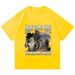 Hide Your Wife, Alpha Werewolf Is Coming! Funny Werewolf Meme T-shirt, Trendy Casual Hip-hop Women's Short-sleeved Shirt.Y2K Top_ecoleips.com
