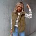 "Women's Lightweight Quilted Down Vest – Autumn Winter Warm Cotton Blend Waistcoat For Layering & Outdoor Activities"_ecoleips.com