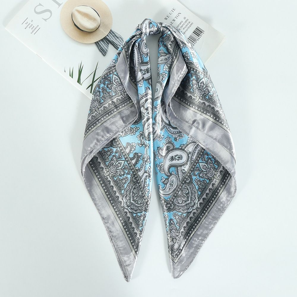 Women's Clothing Retro Cashew Print Small Square Scarf 60 Cm Women's Hair Accessory Neckerchief For Muslim Fashion Decorative_ecoleips.com