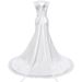 Women's Clothing Fishtail Wedding Dress New Bride Wedding Backless Lace Slim Simple Trailing Palace Retro_ecoleips.com
