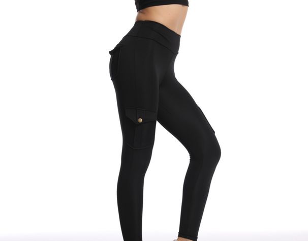 Women's High Waist Pocket Leggings - Tummy Control Yoga Pants With Side Pockets, Squat Proof Workout Pants For Running, Gym & Daily Wear_ecoleips.com