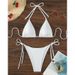 Women's Clothing Bikini Swimsuit Solid Color Sexy Bikini Split Swimsuit_ecoleips.com
