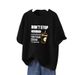 Women's Summer Short Sleeve T-Shirt Loose Mid-Length plus Size Top Fashionable Versatile New Style_ecoleips.com