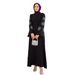 Middle Eastern Arabic Women's Robe, Popular Style, Heavily Embellished With Beads And Rhinestones, Elegant Abaya Long_ecoleips.com