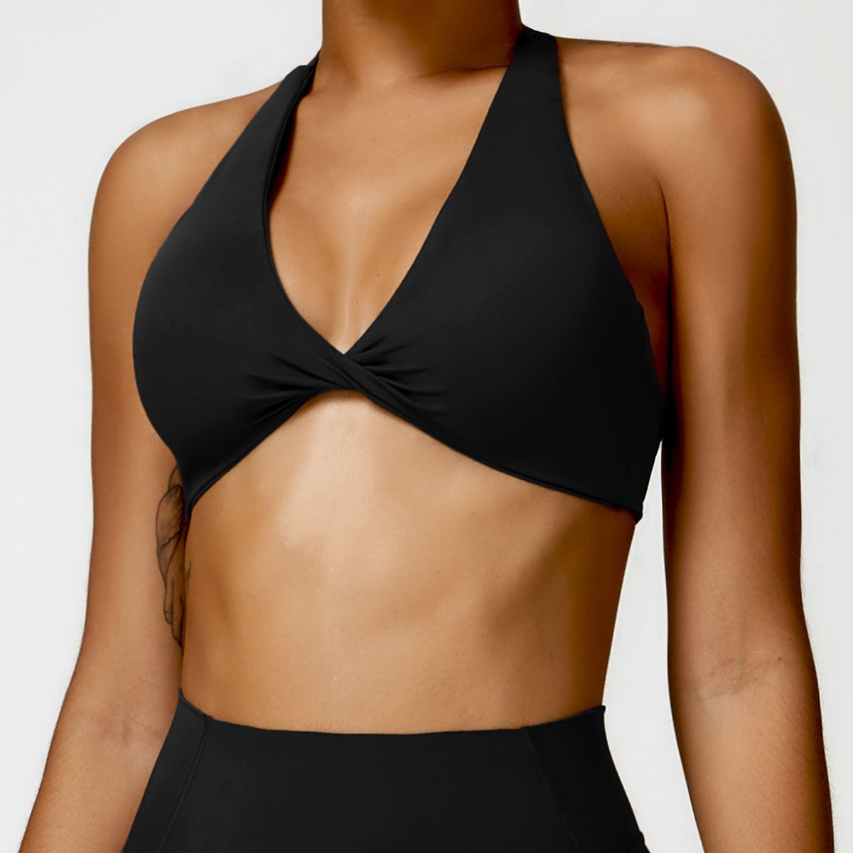 Women's Clothing Cloud Breathable Halter Neck Beautiful Back Yoga Bra Tight Outdoor Sports Running Fitness Clothes Top_ecoleips.com
