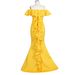 Women’s Clothing Evening Dress, One Line Collar, Slim Fishtail Dress, Female Wedding Dress, Banquet Dress, Wedding Dress, Bridesmaid Dress_ecoleips.com