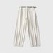 Suitable For All Seasons Summer Relaxed Style Tencel Linen Stitched Balloon High Waist Belt Slimming Versatile Commuter Casual Pants_ecoleips.com