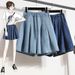 Women's Clothing Ice Silk Denim Shorts Women's High Waist Summer Thin New Pants Skirt Large Size Fat Mm Slim Tencel Shorts_ecoleips.com