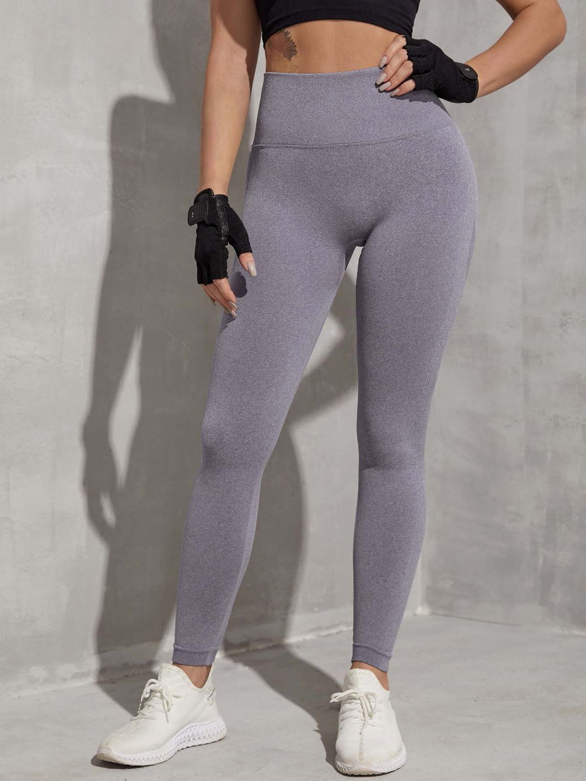 Women's Clothing Seamless Knitted Yoga Trousers Moisture Wicking High Waist Peach Hip Lifting Quick-drying Sports Tights Women's One-piece Delivery_ecoleips.com
