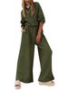 Women's Clothing Fashion Sports Leisure Long Sleeved Solid Color Backless Sweater Jumpsuit Suit For Women_ecoleips.com