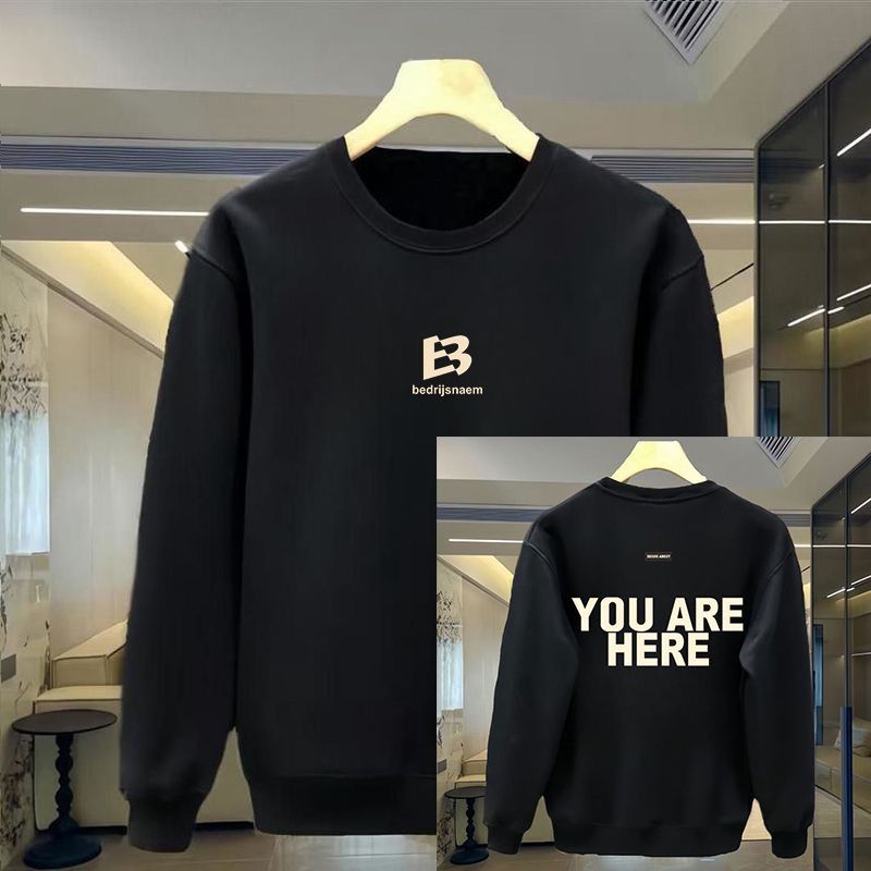 FW25 Matching Couple Cotton Crew Neck Sweatshirt - His & Hers_ecoleips.com