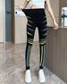 Slimming Striped Leggings For Women - High Waist Yoga Pants With Tummy Control, Casual Athletic Joggers (Thin & Fleece Lined Options)_ecoleips.com
