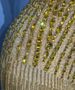 Luxurious Deep V Halter Neck Backless Mini Dress Gold Rhinestone Tassel Sexy Women's Party Wear For Cocktail Performances_ecoleips.com