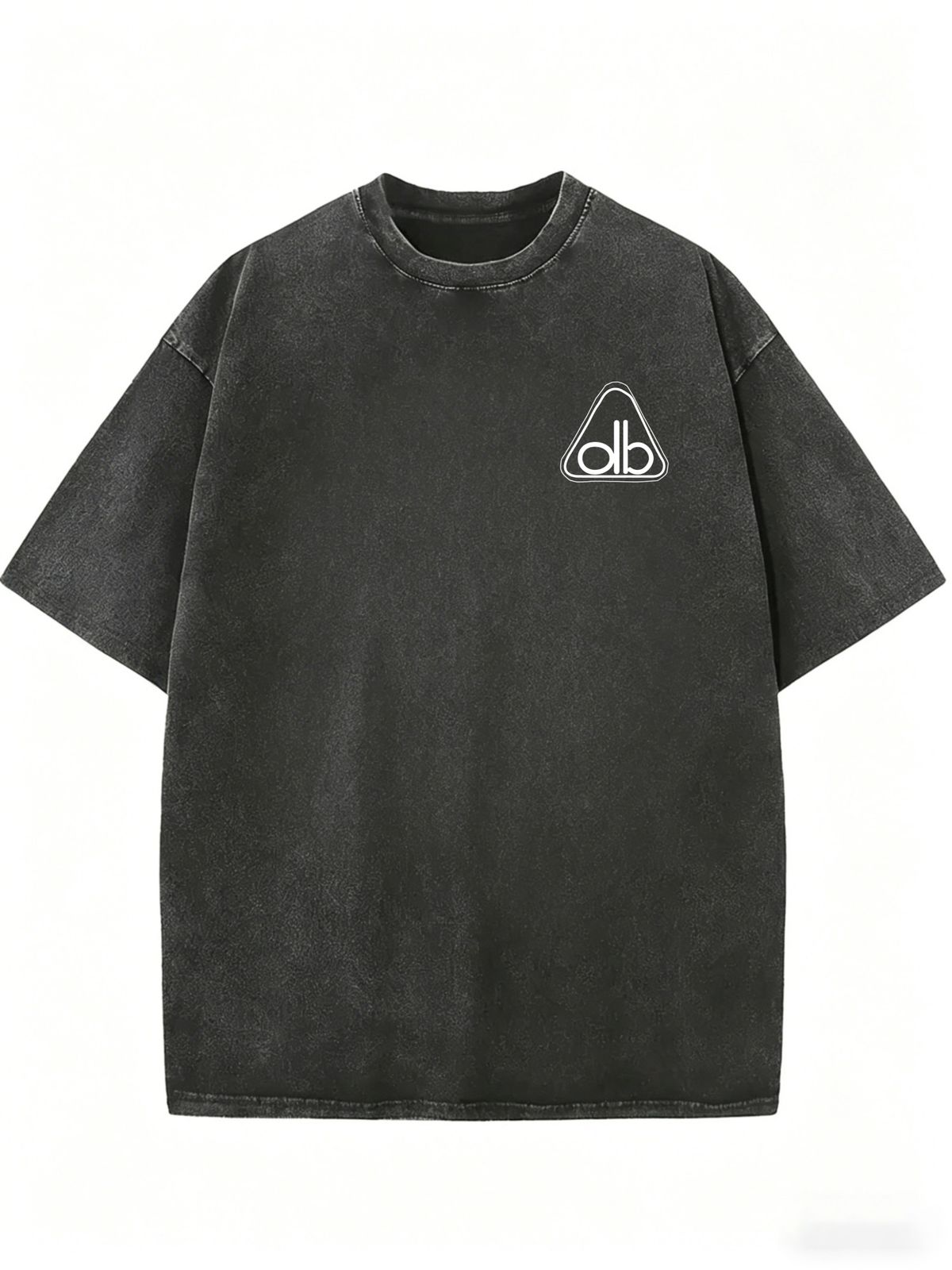 Women's Washed Effect T-Shirt, Loose Fit Crew Neck Summer Street Style Top_ecoleips.com