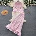 Women's French Style Sequined Mesh Pleated Two Piece Set With Fitted Waist Elegant Sophisticated Look For Spring Autumn_ecoleips.com