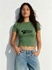 Women Y2K Grunge Star MISERY Letter Print Crop Top Slim Crew Neck Short Sleeve Punk Streetwear Summer T-Shirt_ecoleips.com
