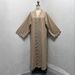 F462 Supplies Cross-border Arab Dubai Women's Abaya Cardigan With Embroidery, Fashionable Outerwear Abaya Robe_ecoleips.com