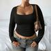 Women's Y2K Yoga-Style Long Sleeve T-Shirt & Tank Top Solid Color Trendy Casual Athletic Wear_ecoleips.com