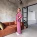 Women's Clothing Fashion Casual Suit Bat Sleeve Loose Shirt Trousers Two Piece Suit_ecoleips.com